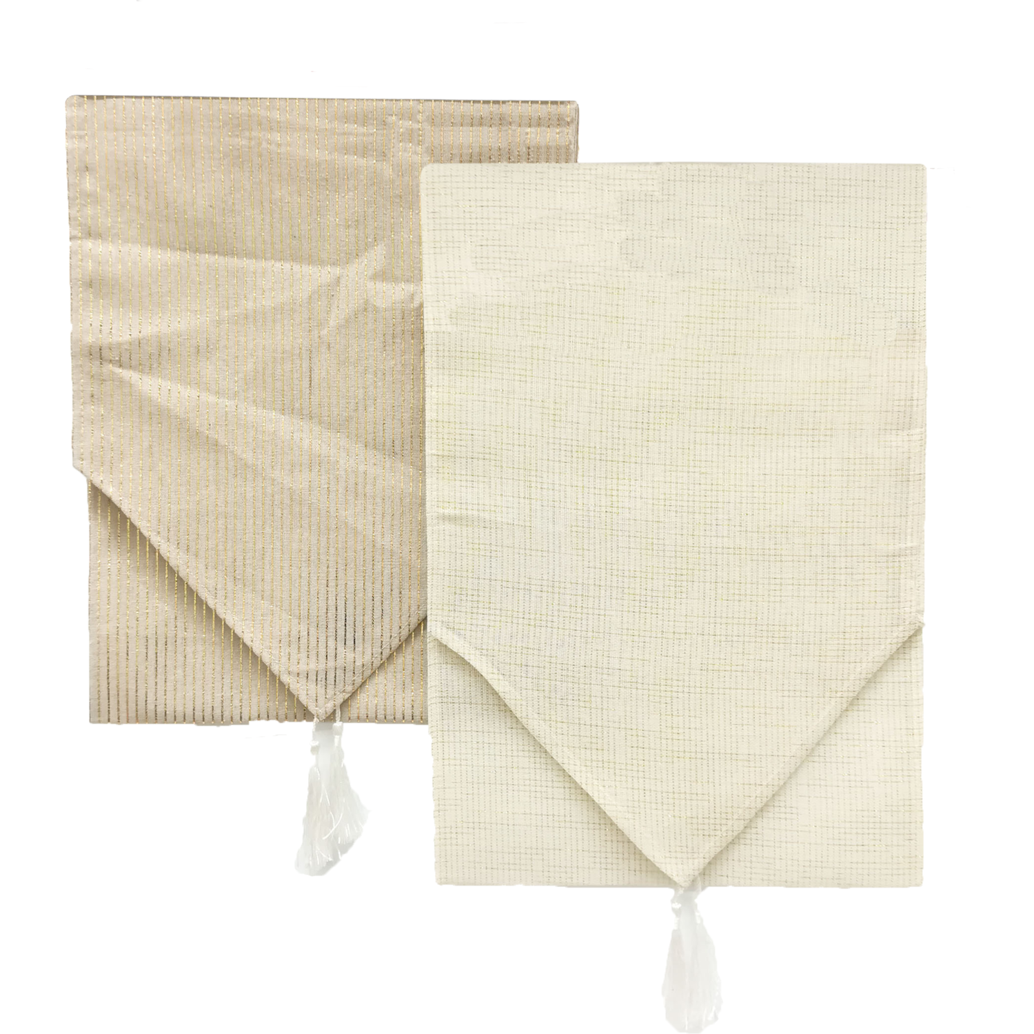 VESTIAMO CASA GRAN NATALE - Runner da tavola Bianco e oro 180x32 cm - Decorazione natalizia